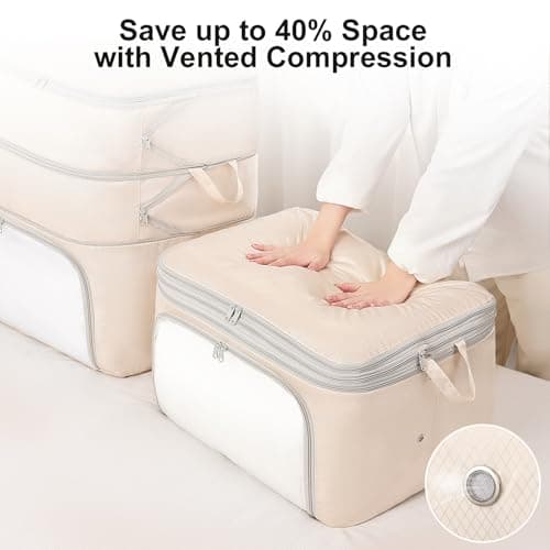 DIMJ Compression Duvet Storage Bags - 260L Self Compress Bedding Box — view 3