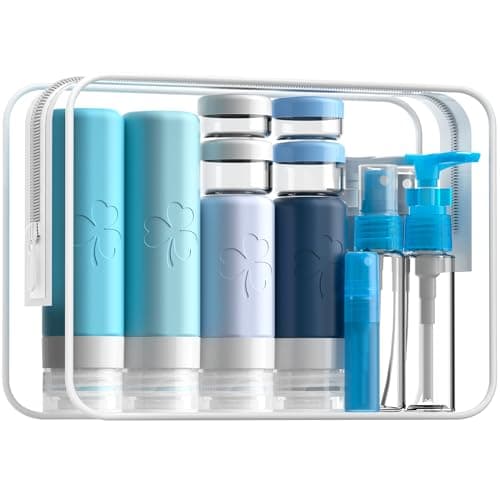 INSFIT 23 Pack Travel Bottles for Toiletries, TSA Approved Silicone Travel Size Toiletries with Toiletry Bag, BPA Free Leak Proof Refillable Travel Essentials for Shampoo Conditioner Lotion