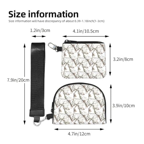 White Trees Camo Print Wrist Strap Outdoor Sports Bag Unisex Fitness Accessory Running Travel Gift — view 3