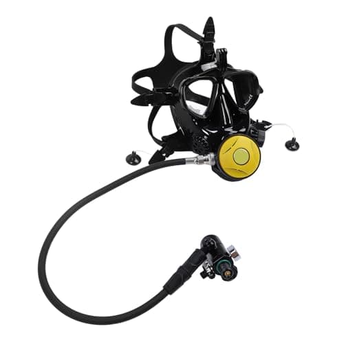 ASHATA Portable Lung Tank with Camera Mount Diving Goggle, 1L Scuba Cylinder for Easy Recording Underwater Adventures (Black) — view 3