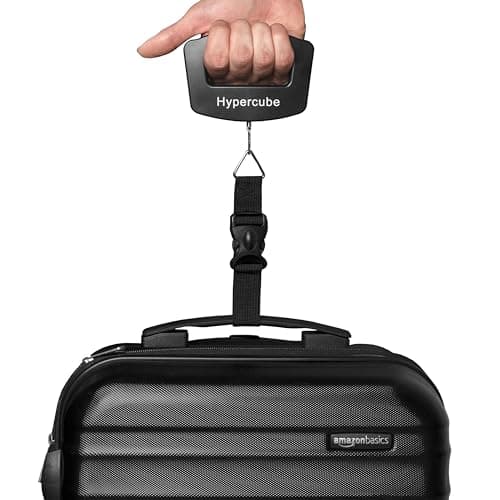 Hypercube Luggage Scale Portable Digital Weight Scale for Travel Suitcase Weigher with Tare Function 110 Lb/ 50Kg Capacity Black — view 2