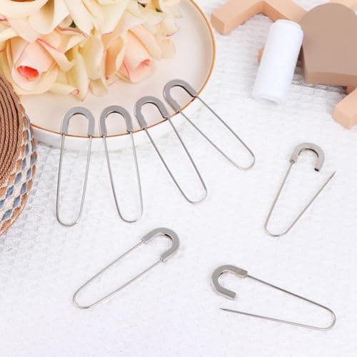 Erpmlyo Giant Safety Pins 3 Inch - 20 PCS Coilless Pins for Craft Projects — view 4