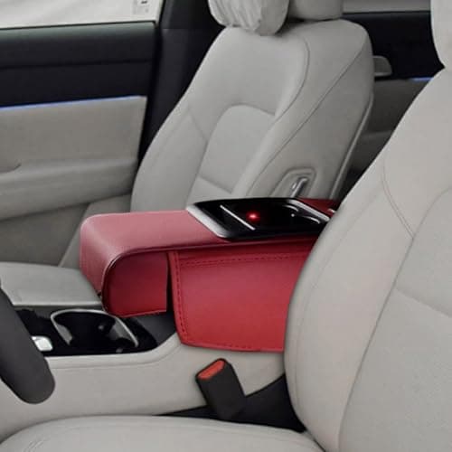 Car Center Console Organizer with Tissue Holder Projector Light — view 3