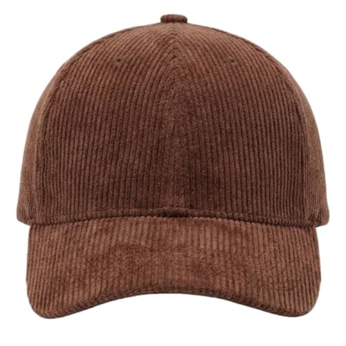 howkuhat Unisex Cotton Baseball Cap Sports Sun Hat Winter Warm Wide Brim Adjustable Outdoor Travel Cap(UK, Alpha, One Size, Brown) — view 5