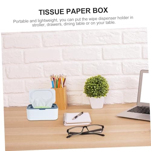 Tissue Box Large Capacity Plastic Refillable Wipes Dispenser Box — view 3