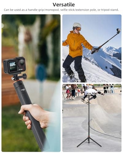 53"/135cm Selfie Stick Tripod, for DJI Osmo Pocket 4P/4/3/2, All GoPro — view 3