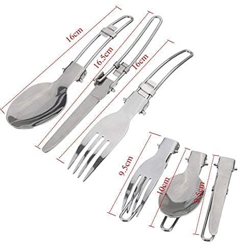 Queta Camping Cookware Set, Camping Pot with Stove Picnic Hiking Utensil Gear Picnic Cookware Cooking Tool Set — view 5