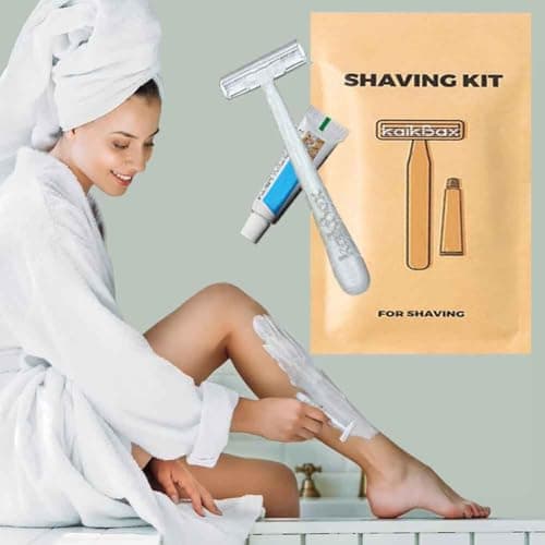 Generic Disposable Razor Kit; 10Pack Individually Wrapped Travel Disposable Razors With Shave Cream; Unisex; White, Black; Women; Travelers, Busy Individuals — view 4