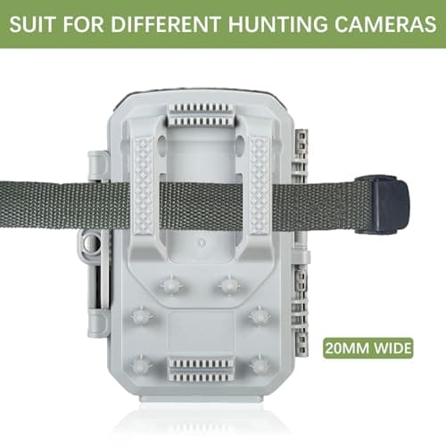 Acuxiaza 4 Pack Trail Camera Straps, 145cm Nylon Straps, Dark Green — view 5