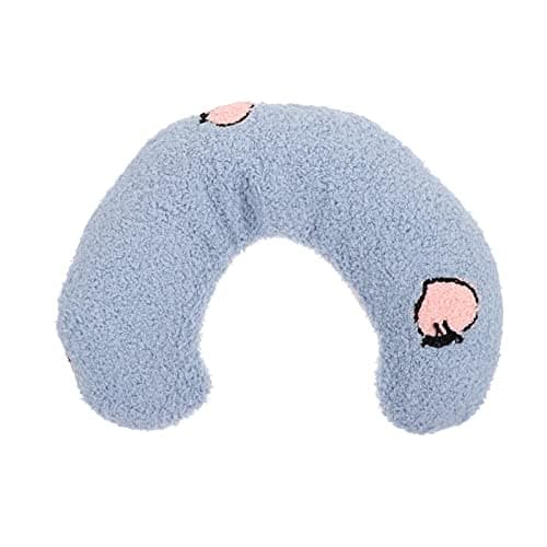 Gatuida U-shaped PET Neck Pillow for Cats and Dogs Plush Blue