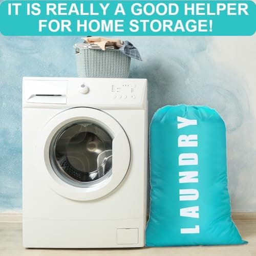 2 Pack Large Laundry Bags, 61×91cm Travel Laundry Bags for Travelling — view 5