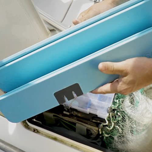 Toadfish XL - Folding Cutting Board with Built in Knife Sharpener - Teal — view 2