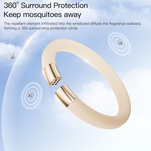 Tuocal Mosquito Repellent Bracelet, Refillable Insect Repellent Bracelet with 10 Essential Oil Refills, DEET-Free Mosquito Repellent Band for Kids and Adults — view 3
