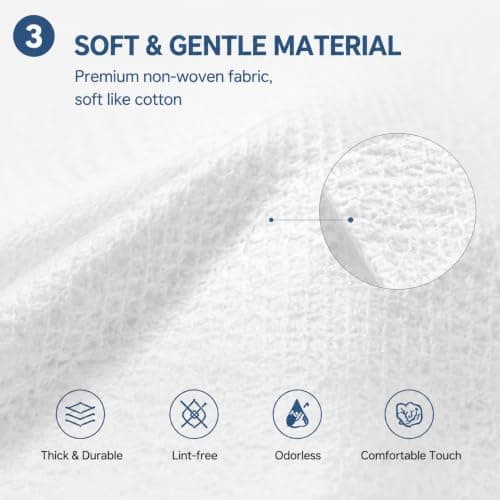 ERHAOG Disposable Bath Towels, 10 Pcs Large Travel Towel 140 * 70 cm, Compressed Portable Washcloths for Beach, Shower, Hiking, Swim, Hotel, Camping - Travel Essentials — view 3