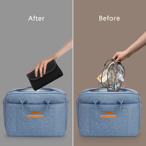 DOB SECHS Travel Cable Organiser Bag, Storage Pouch Bag for Electronic Accessories, Gadget Bag for Cables, Power Bank, Mouse, Charger, Hard Disk, Essentials for Men Women (Black) — view 5