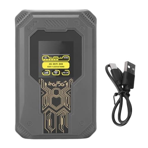Ejoyous Mobile WiFi Hotspot, 4G Mobile Router with SIM Card Slot, 300Mbps 2.4GHz Portable Hotspot, 4000mAh Rechargeable Battery, Time Display, Travel Business Trip Outdoor Use — view 6