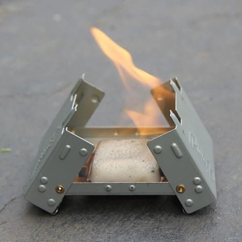 Portable Camping Stove, Mini Camping Stove, Folding Stove for Camping, Camping Backpacking Stove, Suitable for Outdoor, Picnic, Barbecue, Camping, Hiking, Travel, 2 Pcs, with 4 Wind Deflectors — view 4