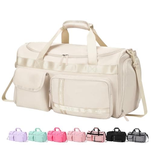 MAXTOP Travel Duffle Bag for Women Carry On Tote Weekender Overnight Bag Large Capacity Duffel Bag with Shoe Compartment,Gym Tote Bag with Dry and Wet Separation