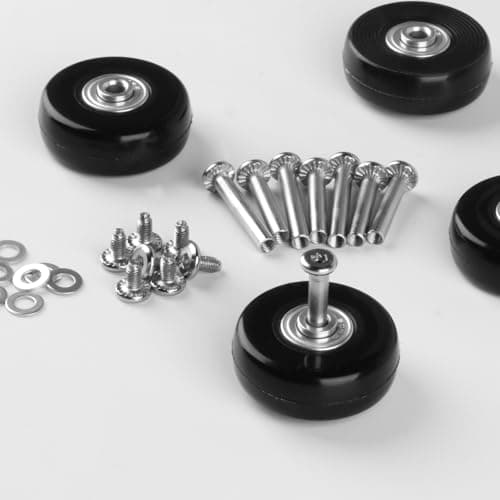 4 Pcs Luggage Wheels Replacement, 50x18mm Suitcase Wheels Replacement — view 4
