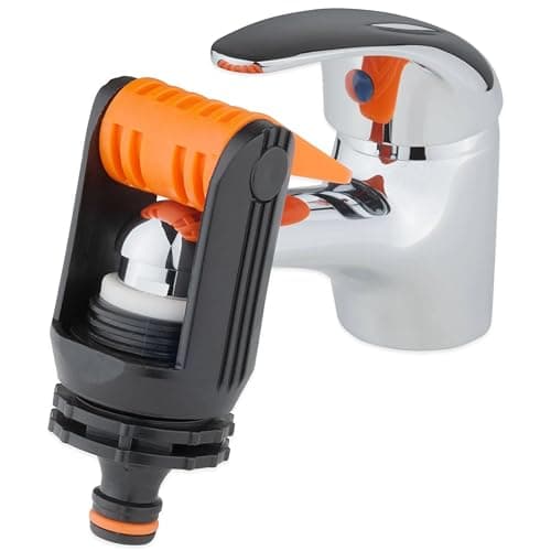 Bradas Garden Hose Tap Adapter – Easy Installation Adjustable Tap Connector – Universal Fit for Kitchen and Garden Faucets