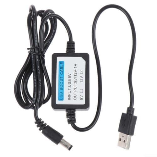 Portable USB Power Step-Up Cable 5V to 12V Converter for Wireless Router - Stable 1A Output Cord for Baby Monitor CCTV Camera(5V to 9V) — view 5