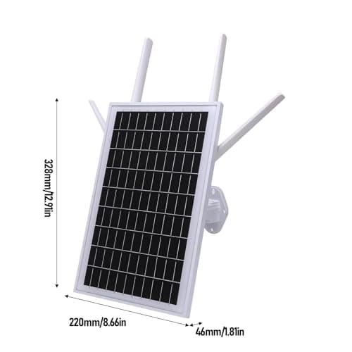 TOPINCN Solar Powered 4G LTE Modem Router, Solar WiFi Access Point, Solar Internet Hotspot, IP66 Outdoor Wireless Network Gateways with 15W Solar Panel for RV Security Camera (EU Version) — view 3