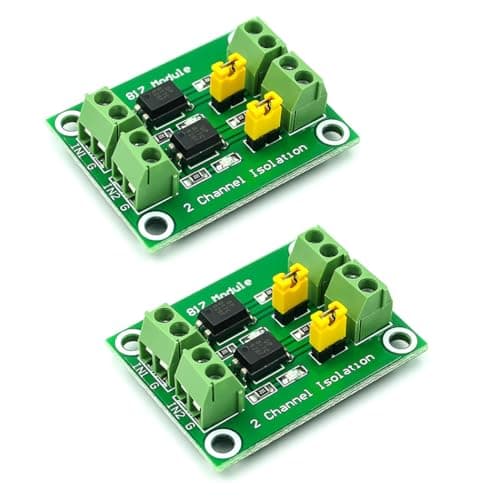 Hailege 2pcs PC817 2 Channel Optocoupler Isolation Module 817 Voltage Isolation Voltage Converter Module 3.6-30V Photoelectric Isolated Module(2/4/8 Channel Optional)