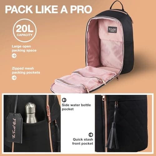 Cabin Max Ryanair Cabin Bags for Women 40x20x25 Underseat Travel Backpack — view 4