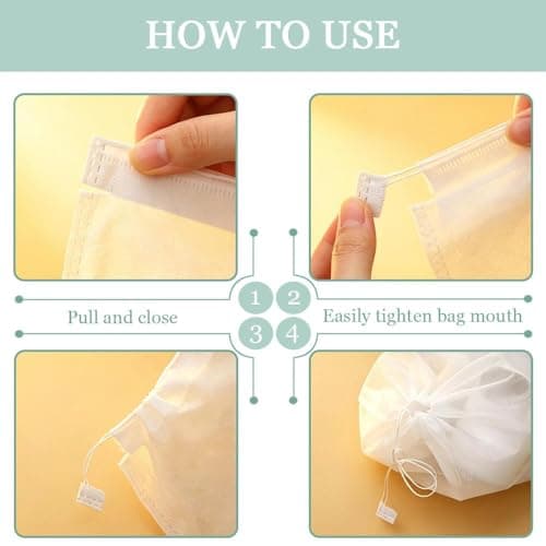 XPEJWAE 15 Pcs Dust Bags for Handbags Non-Woven Fabric Dustproof Drawstring Bag Breathable Reusable Travel Shoe Dust Cover For Purses Cloth Shoestravel Luggage Handbag Storage (White) — view 3