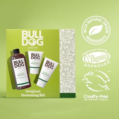 Bulldog Skincare - GiftSet for Men - Mens Grooming giftset - Original Grooming Kit - It includes Original Face Moisturiser, Face Wash and Shower Gel — view 5