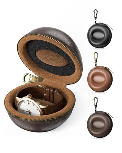 ProCase Single Watch Travel Case with Carabiner Clip, EVA Hard Shell