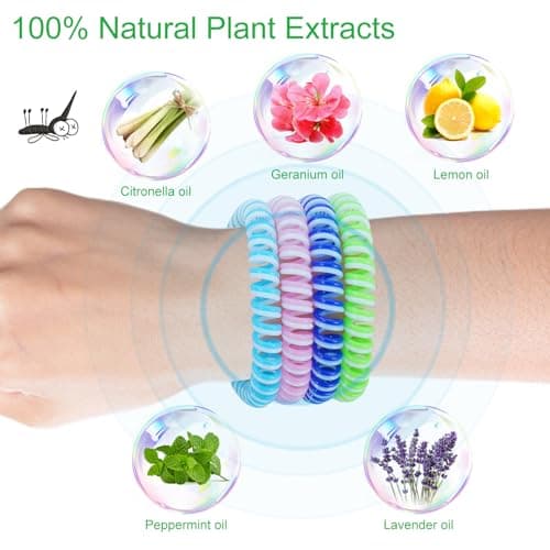 ORUZA Mosquito Repellent Bracelet, Mosquito Bands12 Pack — view 2