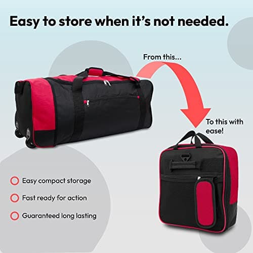 iN Suitcase Large - Foldable Wheeled Holdall - Travel Bag with Wheels — view 2