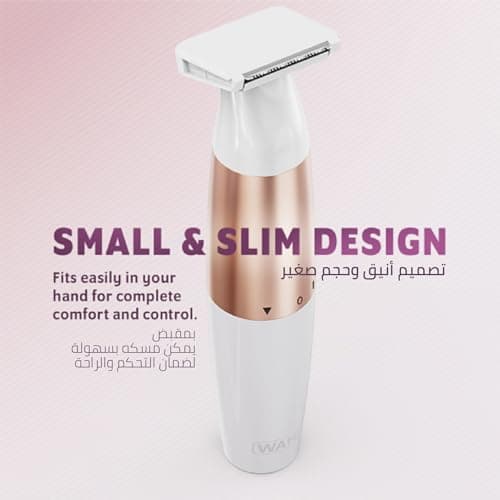 Wahl Ladies Trim And Shave Bikini Trimmer, Two Attachment Heads, Longer Hair Trimmer, Short Hair Shaver, Gentle & Safe Shaving, Battery Powered, Travel Sized, Discreet & Easy To Clean, Washable Blades — view 2