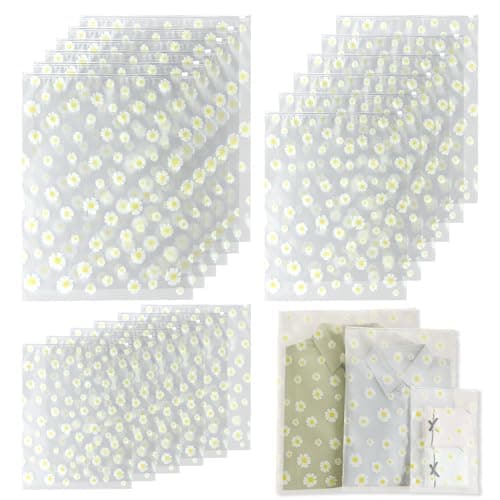 18Pcs Reusable Ziplock Bags, Storage Bags for Clothes, Travel Shoes Organiser Pouches, Waterproof Zip Lock Bags, 3 Sizes