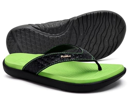 KuaiLu Flip Flops For Women Arch Support Yoga Mat Cushioned Thong Sandals — view 3