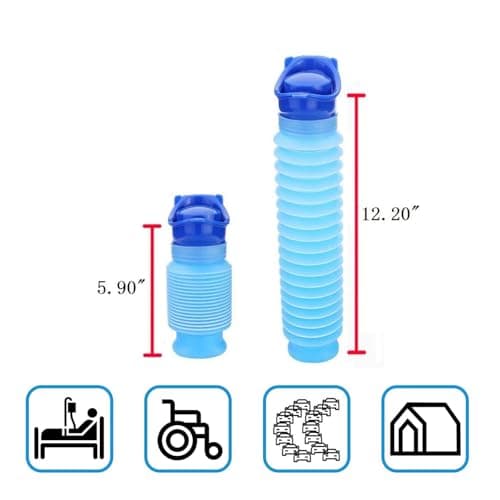 Ginddy Shrinkable Urinal,Portable Urinals for Men,750ml Leak-Proof Shrinkable Urinal Bottle,Reusable Emergency Car Toilet for Travel,Camping & Traffic Jams,Mobile Pee Bottle for Adults — view 6