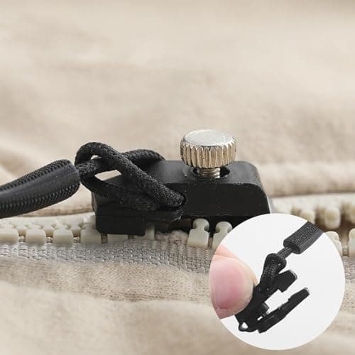 20 Pack Zipper Pull Replacements, Tool-Free Repair Kit for Bags and Clothes — view 4