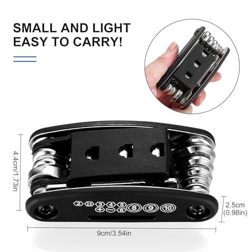 16-in-1 Bike Repair Set, Multi Functional Gear, Multitool Kit, Folding Pocket Function for Mountainbike E Bike Tool Set — view 3