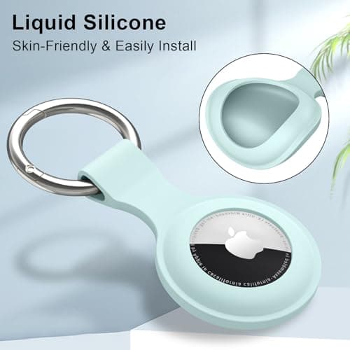 [5-Pack] for AirTag Holder - Silicone Case for AirTag Keyring for Keys, Bags, Luggage, Pet Collars - Anti-Lost and Scratch-Resistant Design for Apple Air Tags 2021 (Pack F) — view 5