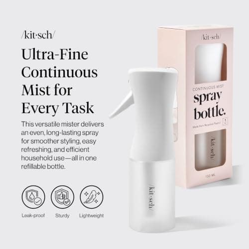Kitsch Fine Mist Spray Bottle for Hair 150 ml - White — view 2