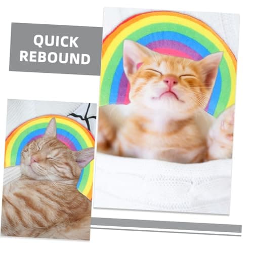 POPETPOP 6 Pack U Shaped Cat Bed Pillow with Built-in Catnip, Polyester and Pp Cotton, Neck Support for Indoor Cats, Pet Sleeping Area Comfort — view 3