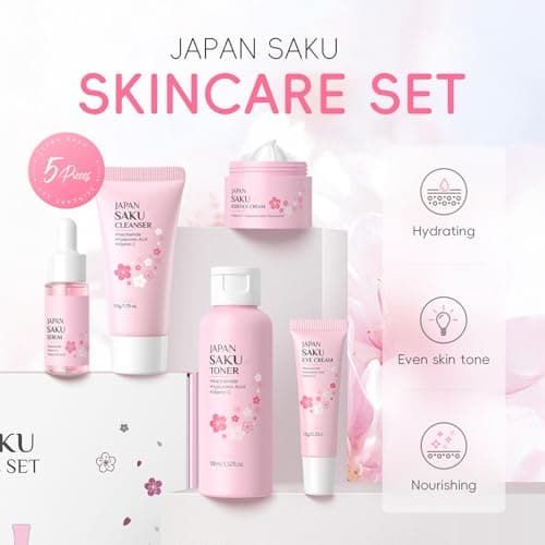 Skin Care For Teenage Girls,Sakura Skincare Set (Sakura-5PCS) — view 6