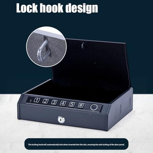 SEAFRONT Biometric Safe Box, Fingerprint Password Lock Storage (K2-1) — view 5