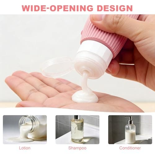 Travel Bottles for Toiletries 16 PCS - Silicone Squeezable Containers Set — view 4