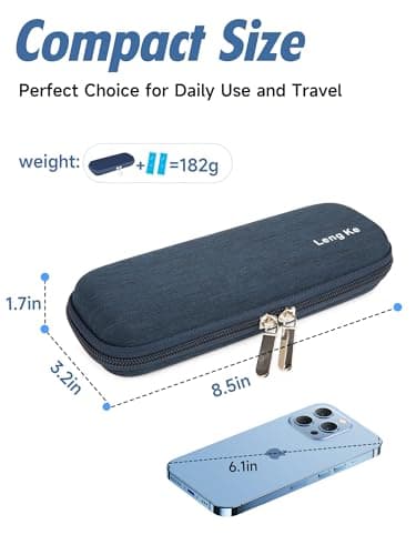 YOUSHARES Medicine Cool Bag with 2PCS Ice Packs - Insulin Case Medicine Cooler for Travel Diabetic Supplies Insulin Cooler Travel Case (Navy Blue) — view 6