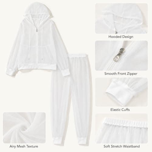 Mosquito Repellent Clothing Men Women with Zip Anti Mosquito Net Suit Mesh Insect Protection for Men and Women Jacket & Trousers Protection for Outdoor Activities such as Travel and Camping — view 5