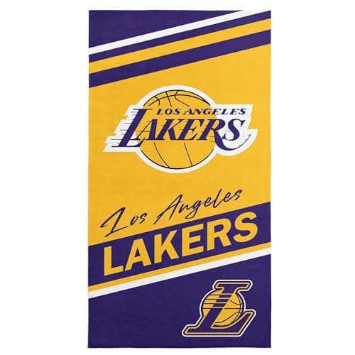 NORTHWEST Los Angeles Lakers NBA Spirited Micro Fiber Beach Towel 30 x 60 Inches