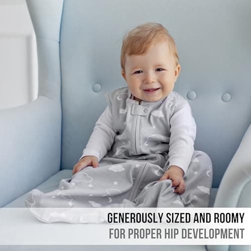 Organic Cotton Baby Sleeping Bag 1.0 TOG Wearable Blanket Sleep Sack 2-Pack — view 5