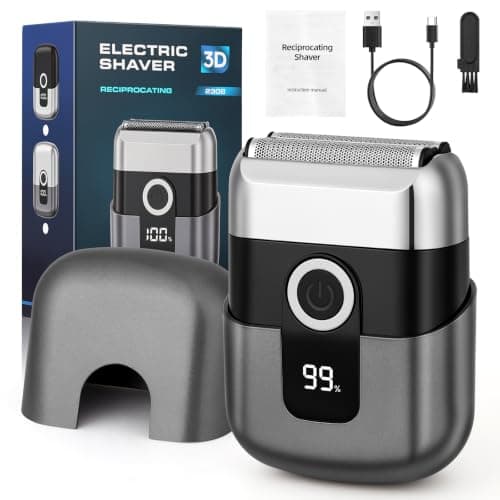 Vicloon Foil Shavers for Men, Mini Electric Razor for Men Wet & Dry